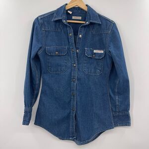 Vintage women's Calvin Klein 1980's denim button up shirt‎